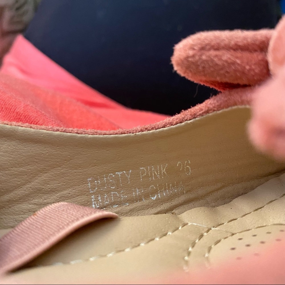 Merence Toddler Girl Ballerina Flats Mary Janes Dusty Pink Size 26 (Toddler 9) - Picture 7 of 7